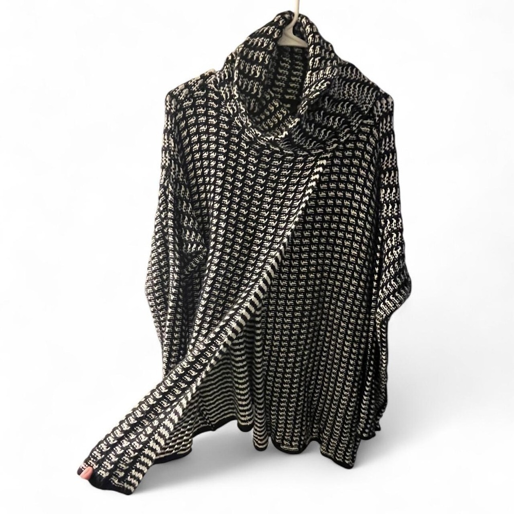 Elan Monochrome Cowl Neck Sweater - Picture 2 of 6